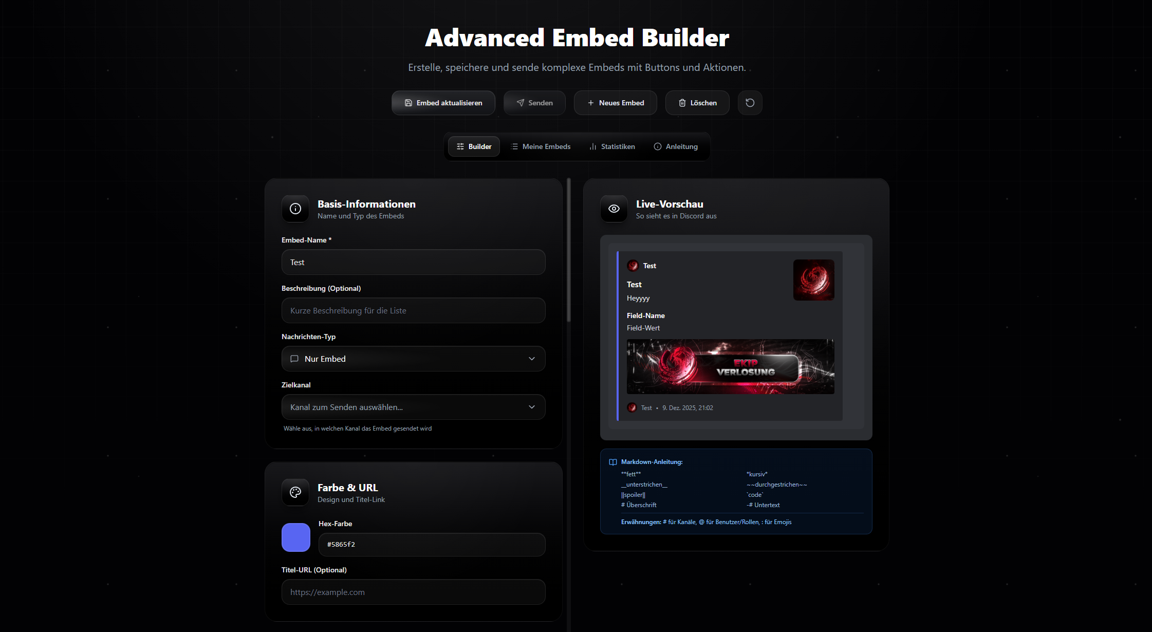 Advanced Embeds 1