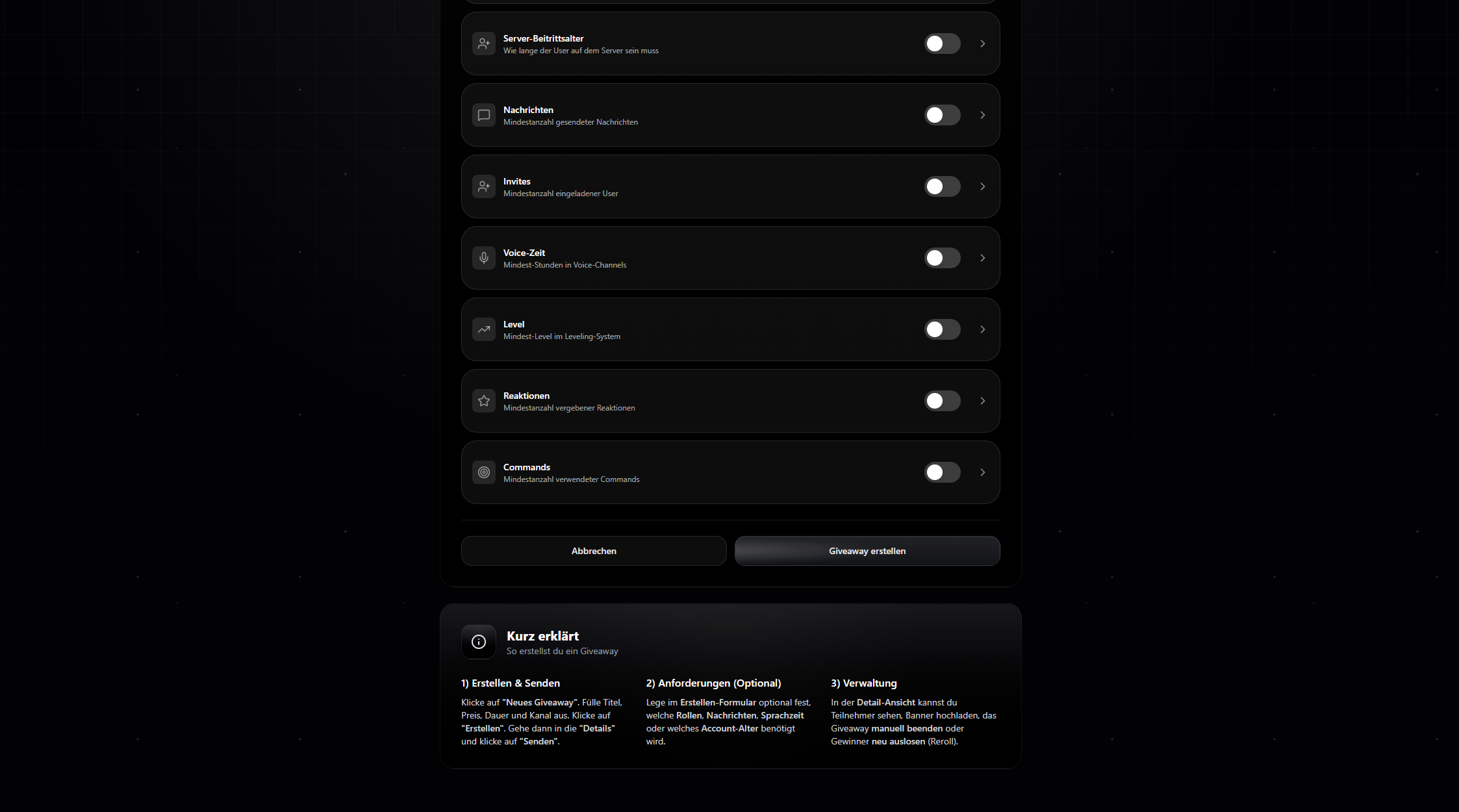 Giveaway System 3