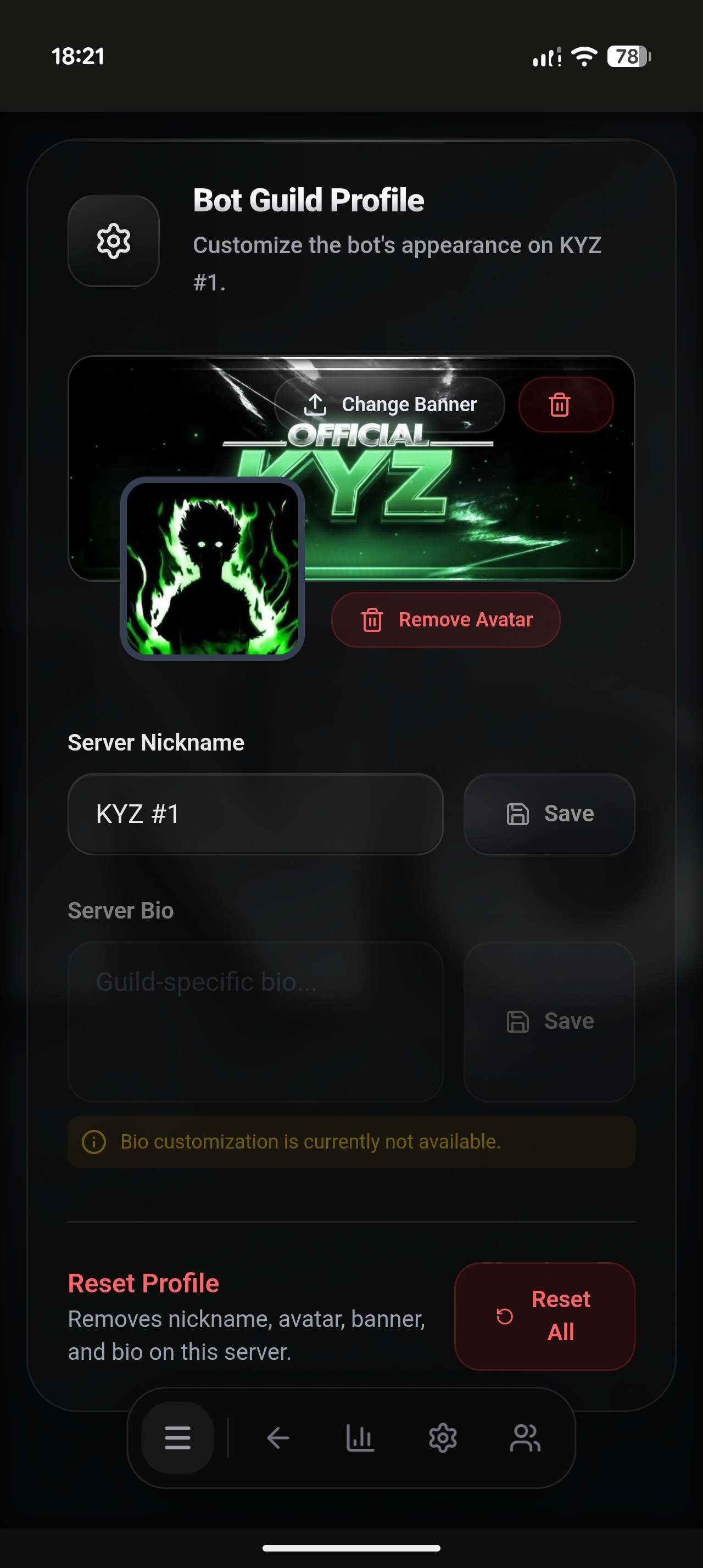 Mobile App Interface